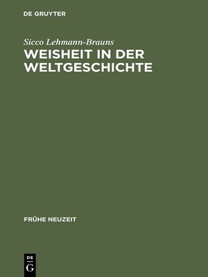 cover image of Weisheit in der Weltgeschichte